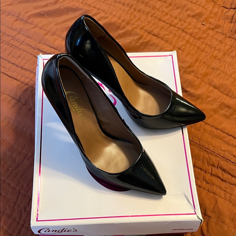 Candie's Classic Black Pointed Heels